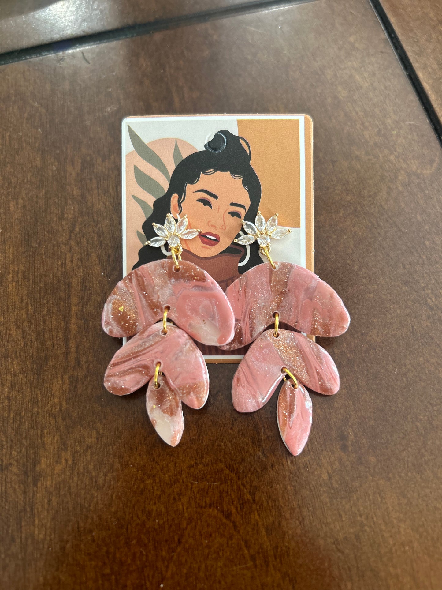 Blossom Pink Petal Earrings